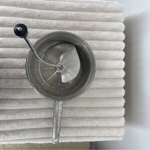 Stainless Steel Food Mill with Black Handle